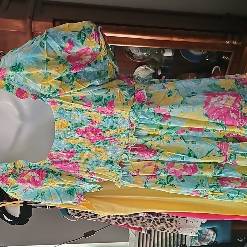 UMGEE FLOWER Puff Sleeve Sundress - Picture 5 of 5